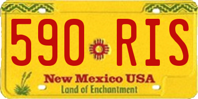 NM license plate 590RIS