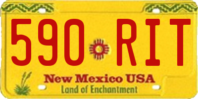 NM license plate 590RIT
