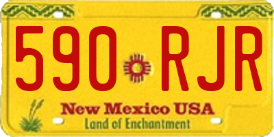 NM license plate 590RJR