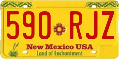 NM license plate 590RJZ