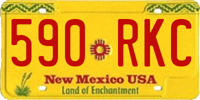 NM license plate 590RKC