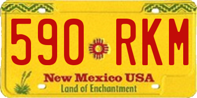 NM license plate 590RKM