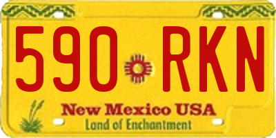 NM license plate 590RKN