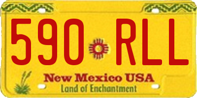 NM license plate 590RLL