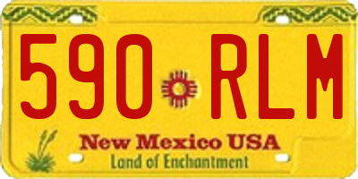 NM license plate 590RLM