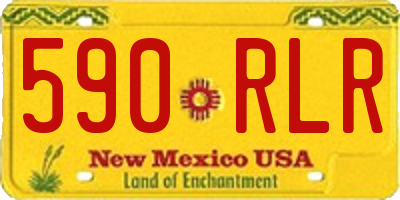 NM license plate 590RLR