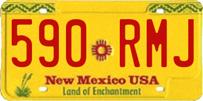 NM license plate 590RMJ