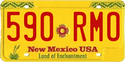 NM license plate 590RMO