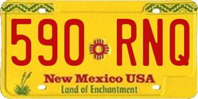 NM license plate 590RNQ