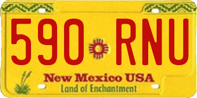NM license plate 590RNU