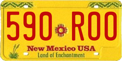 NM license plate 590ROO