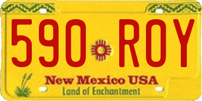 NM license plate 590ROY