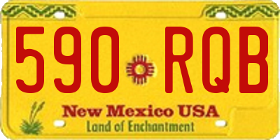 NM license plate 590RQB