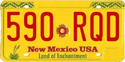 NM license plate 590RQD
