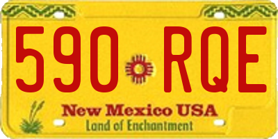NM license plate 590RQE