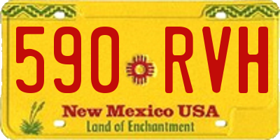 NM license plate 590RVH