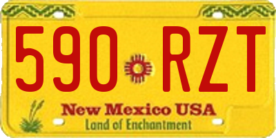 NM license plate 590RZT