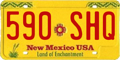 NM license plate 590SHQ