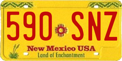 NM license plate 590SNZ