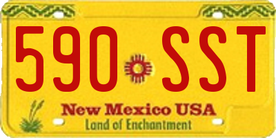 NM license plate 590SST