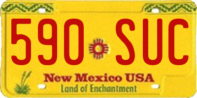 NM license plate 590SUC