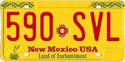 NM license plate 590SVL