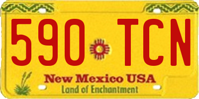 NM license plate 590TCN
