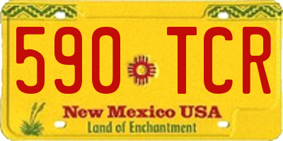 NM license plate 590TCR