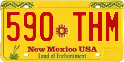 NM license plate 590THM