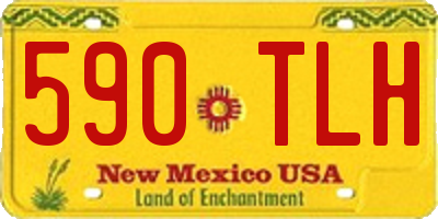 NM license plate 590TLH