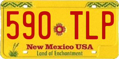 NM license plate 590TLP