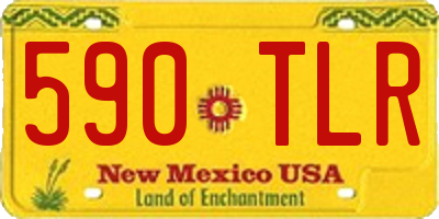 NM license plate 590TLR