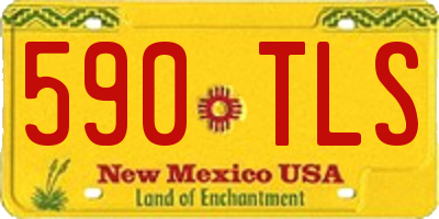 NM license plate 590TLS