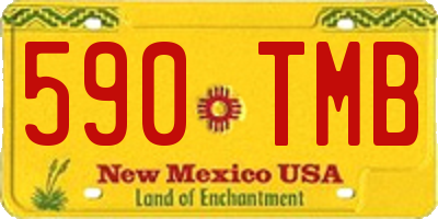 NM license plate 590TMB