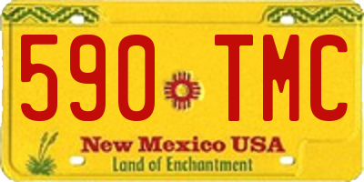 NM license plate 590TMC