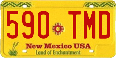 NM license plate 590TMD