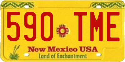 NM license plate 590TME