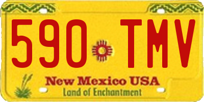 NM license plate 590TMV