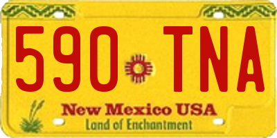 NM license plate 590TNA