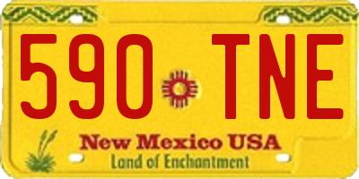 NM license plate 590TNE