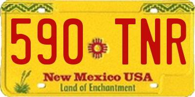 NM license plate 590TNR