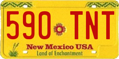 NM license plate 590TNT