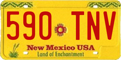 NM license plate 590TNV