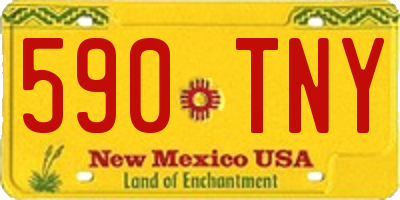 NM license plate 590TNY