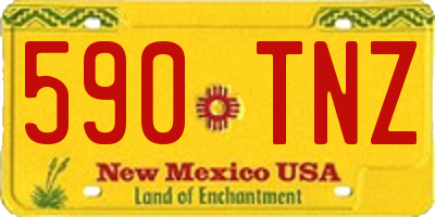 NM license plate 590TNZ
