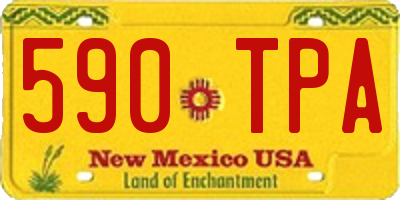 NM license plate 590TPA