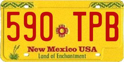 NM license plate 590TPB