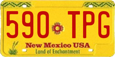NM license plate 590TPG