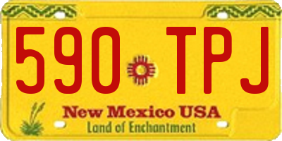 NM license plate 590TPJ