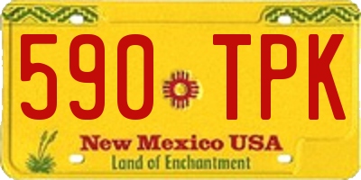 NM license plate 590TPK